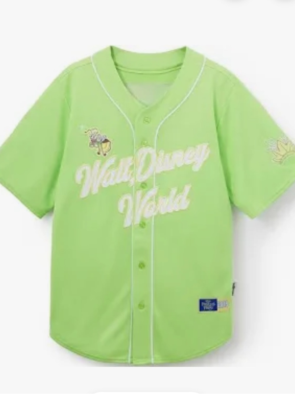 Disney Parks WDW Princess Tiana Baseball Jersey S NWT